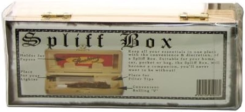 Spliff Box King Size Cigaretta Doboz Papír Dohány Szűrő Tároláshoz