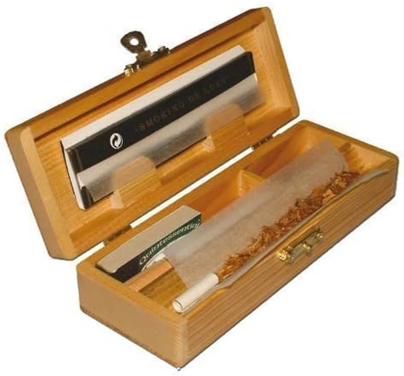 Spliff Box King Size Cigaretta Doboz Papír Dohány Szűrő Tároláshoz