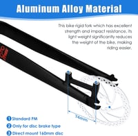 Splumzer 1-1/8" MTB Villás Teleszkóp 26/27.5/29" Alumínium Disc Fékkel 6