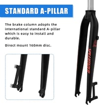Splumzer 1-1/8" MTB Villás Teleszkóp 26/27.5/29" Alumínium Disc Fékkel 4