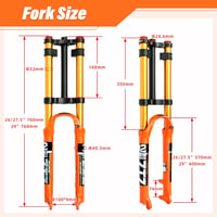 Splumzer 26/27.5/29" Kerékpár Felfüggesztés DH Levegős Teleszkóp Shock Absorber 3
