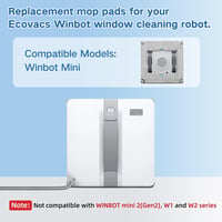 Spofan ECOVACS Winbot Mini tisztítóruha csomag 8db, mosható utántöltő pad 2