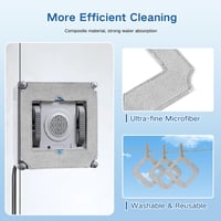 Spofan ECOVACS Winbot Mini tisztítóruha csomag 8db, mosható utántöltő pad 4