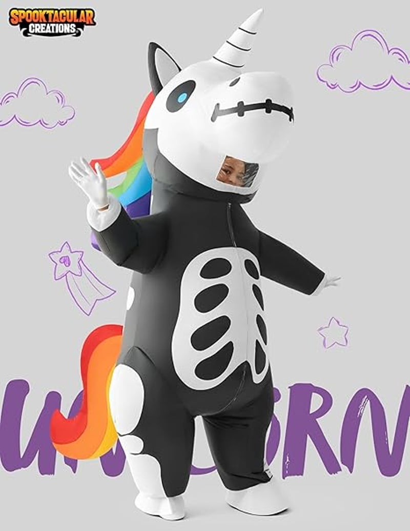 Spooktacular Creations Felfújható Unikornis Jelmez Felnőtteknek Halloween Karneváli Kosztüm