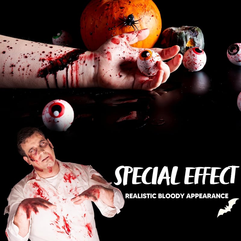 Spooktacular Creations Halloween Vér Szett 3 db - Vér Gél, Spray és Tubus Jelmezhez