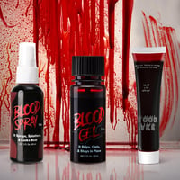 Spooktacular Creations Halloween Vér Szett 3 db - Vér Gél, Spray és Tubus Jelmezhez 5