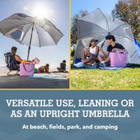 Sport-Brella Premiere UPF 50+ Napernyő Menedék Oldalpanelekkel és Döntési Mechanizmussal, Homokba és Füvbe Rögzíthető Horgonnyal, Élénk Kék 5