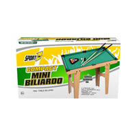Sport One Compact Mini Biliárd Asztal Lábakkal, Fa Kivitel, 69x31x65 cm, Dákóval, Golyókkal és Kiegészítőkkel, 706200606 2