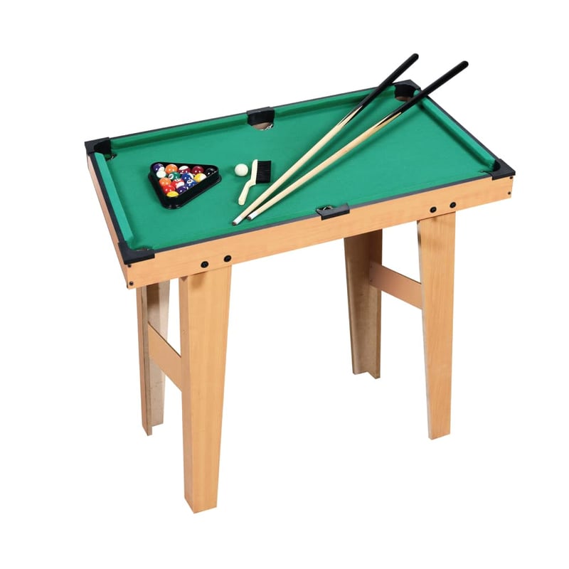 Sport One Compact Mini Biliárd Asztal Lábakkal, Fa Kivitel, 69x31x65 cm, Dákóval, Golyókkal és Kiegészítőkkel, 706200606