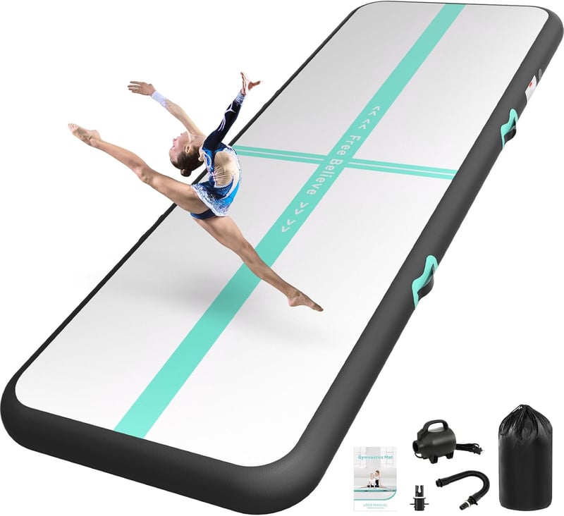 SportBob Airtrack Mat 3m x10 cm Elektromos Pumpával Tornaszőnyeg Jóga Fitness