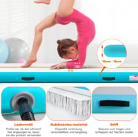 SportBob Airtrack Mat 6mx15 cm Elektromos Pumpával Tornaszőnyeg Jóga Fitness 5
