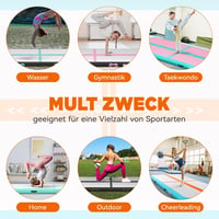 SportBob Airtrack Mat 6mx15 cm Elektromos Pumpával Tornaszőnyeg Jóga Fitness 6