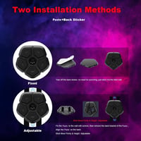 SportBob Bluetooth Zenélő Boxgép - 2 Módú Fali Boxoló Edzőgép 9 Sebességi Szinttel, Hangerőszabályzóval, LED Fényekkel, Gyerekeknek és Felnő 5