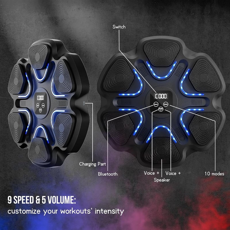 SportBob Intelligens Zenés Boxzsák Bluetooth Hangerő Szabályozással Gyerekeknek