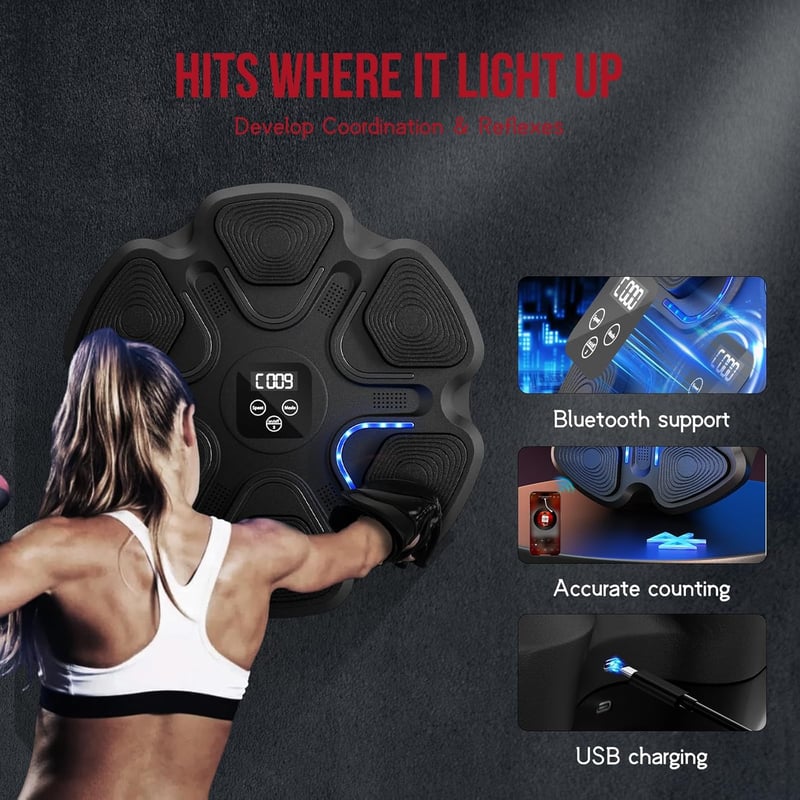SportBob Intelligens Zenés Boxzsák Bluetooth Hangerő Szabályozással Gyerekeknek