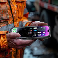 Husă impermeabilă SPORTLINK pentru iPhone 16 Pro Max cu protecție 360 grade, rezistentă la șocuri, negru/Mag 9