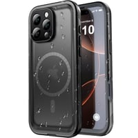 Husă impermeabilă SPORTLINK pentru iPhone 16 Pro Max cu protecție 360 grade, rezistentă la șocuri, negru/Mag 1