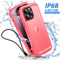 Vodeodolný kryt SPORTLINK pre iPhone 16 Pro s 360-stupňovou ochranou, nárazuvzdorný, ružový 10