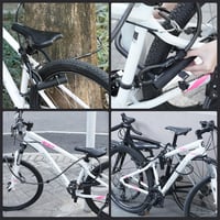 Sportneer 18mm U-lakat 180cm acélkábellel, kerékpár biztonsági zár 7