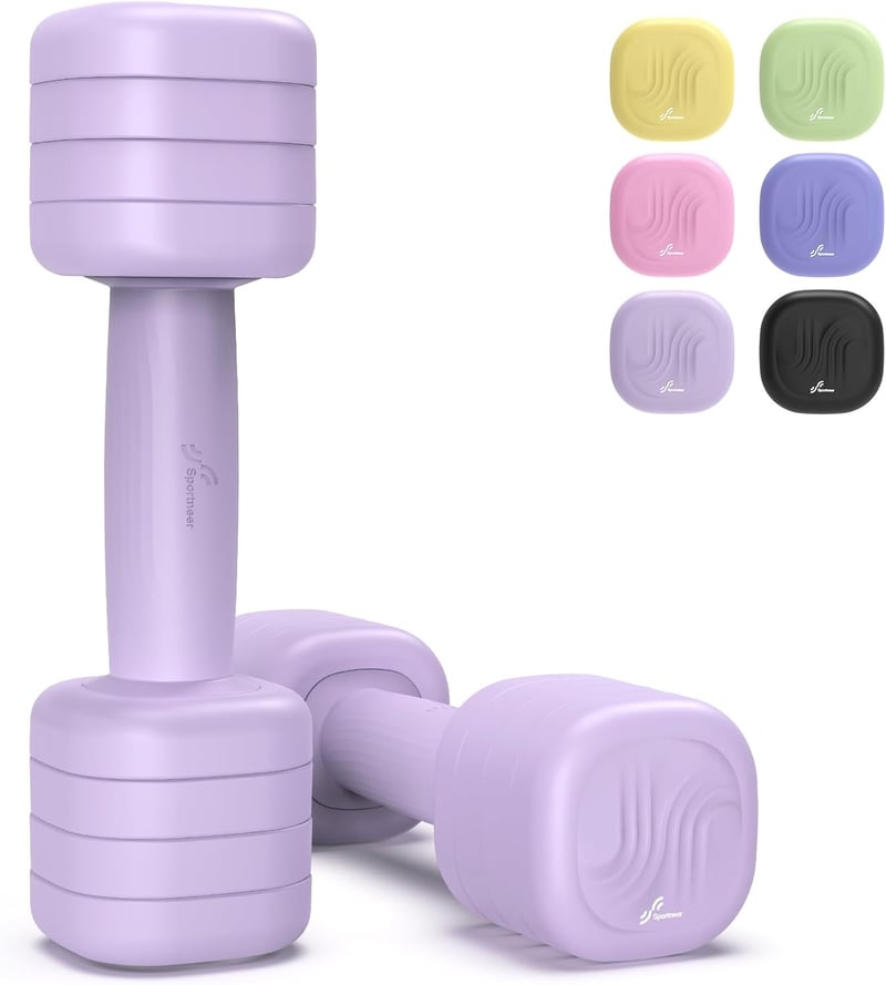Sportneer állítható kézisúlyzó szett, 2 db, 1–2,5 kg/db, 4 az 1-ben