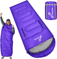 Sportneer 3-4 Évszakos Hálózsák 220x85cm Karpánttal Camping Utazáshoz 1