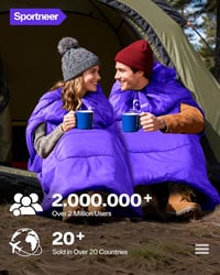 Sportneer 3-4 Évszakos Hálózsák 220x85cm Karpánttal Camping Utazáshoz 7