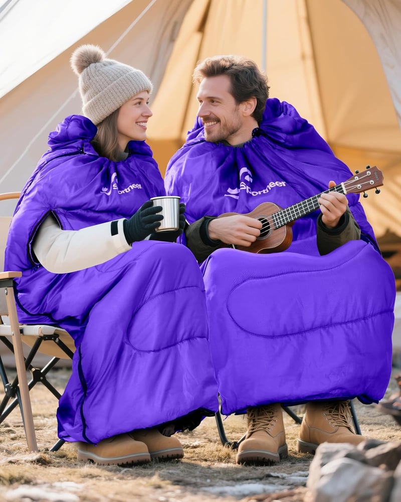 Sportneer 3-4 Évszakos Hálózsák 220x85cm Karpánttal Camping Utazáshoz