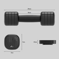 Sportneer állítható kézisúlyzó szett, 2 db, 1–2,5 kg/db, 4 az 1-ben 8