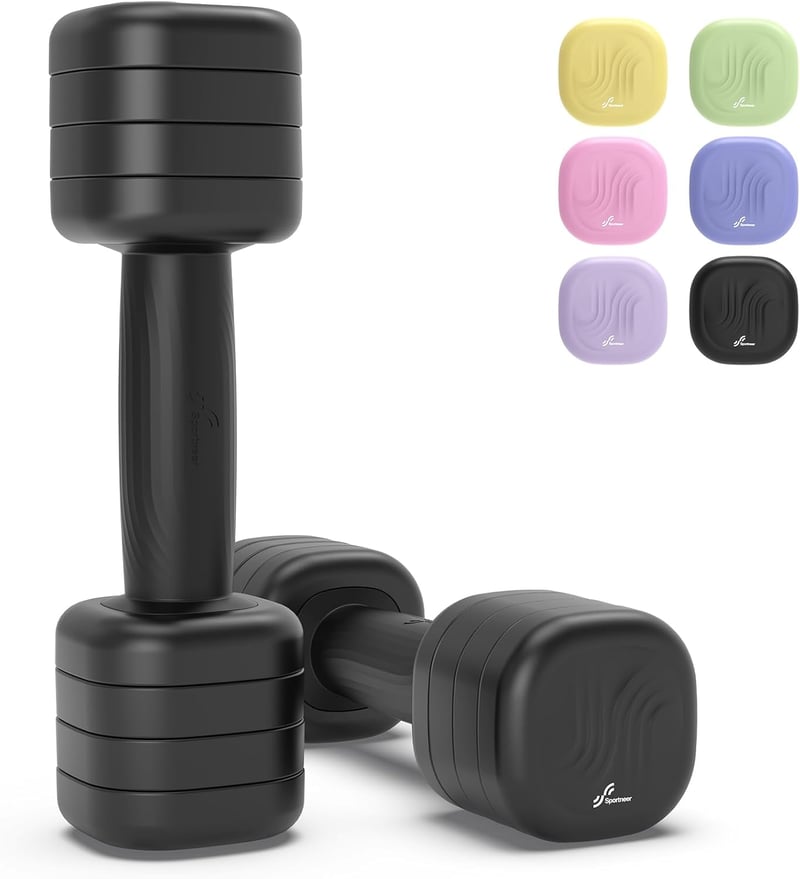 Sportneer állítható kézisúlyzó szett, 2 db, 1–2,5 kg/db, 4 az 1-ben