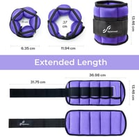 Sportneer Állítható Súlyzott Csuklópánt 0,45-2,25kg Pár 4