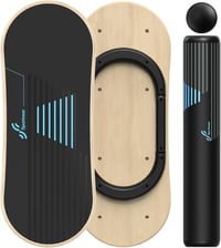 Sportneer Balance Board 7 módos egyensúlyozó deszka fa skateboard szörf labdával - multi-coloured 1