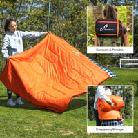 Sportneer Dupla Hálózsák 2 Személyes Vízálló 4 Évszakos Párnahuzattal Camping Túrázáshoz, 220 x 150 cm 8