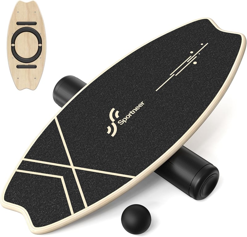 Sportneer Fa Egyensúlytábla Skateboard Szörfdeszkás Balanszozó Gyerekeknek és Felnőtteknek