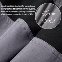 Sportneer Férfi Kerékpáros Nadrág Párnázott 3D Bélés MTB Mountain Bike Biciklis Short Outdoor Sport 5