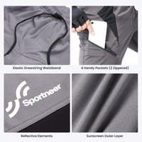 Sportneer Férfi Kerékpáros Nadrág Párnázott 3D Bélés MTB Mountain Bike Biciklis Short Outdoor Sport 8