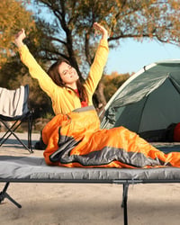 Sportneer Kemping Matrac 190x71 cm Hordozható Camping Ágy Párna Kempingezéshez 5