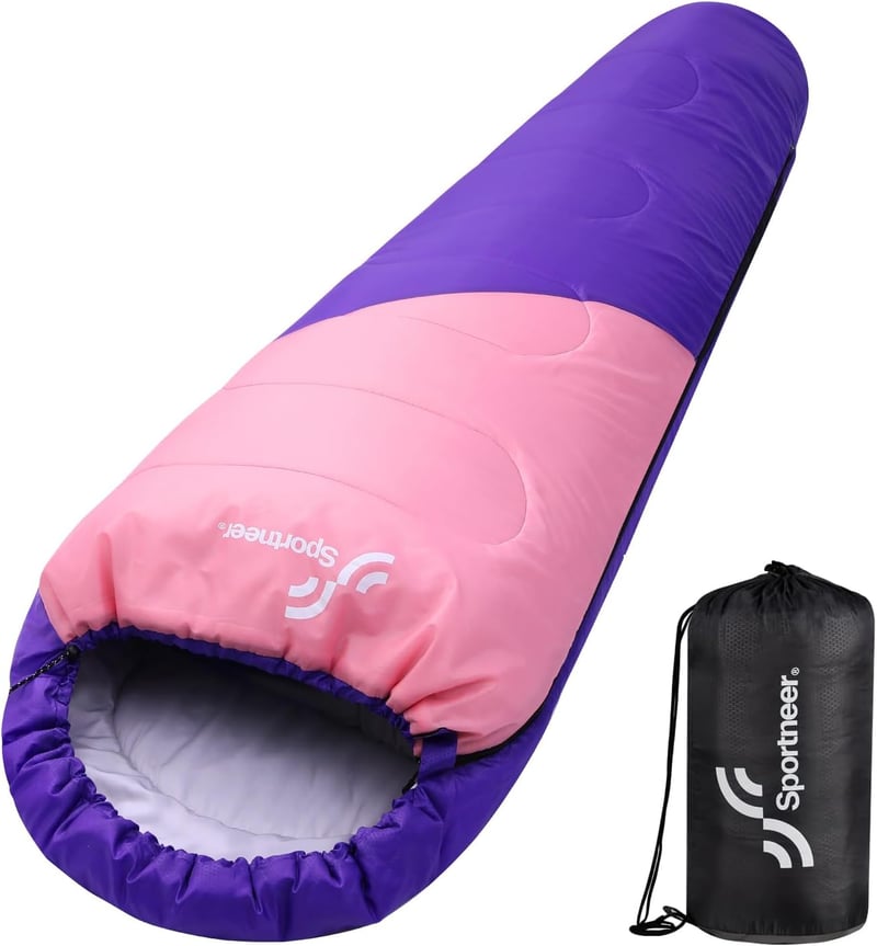 Sportneer Mumia Hálózsák Ultralight 950g - 3-4 Évszakos Kempingzsák Férfiaknak Nőknek