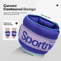 Sportneer súlymandzsetták szett - csuklósúly, bokasúly, futósúly készlet 5 páros 2