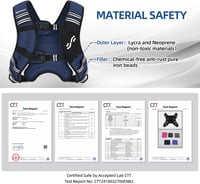 Sportneer súlyozott edzőmellény reflektív sávokkal 3,6-11 kg állítható 2