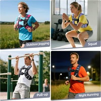 Sportneer súlyozott edzőmellény reflektív sávokkal 3,6-11 kg állítható 8