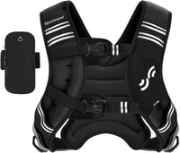 Sportneer súlyozott edzőmellény reflektív sávokkal 3,6-11 kg állítható 9
