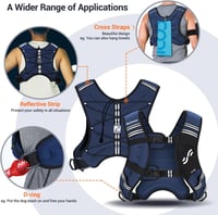 Sportneer súlyozott edzőmellény reflektív sávokkal 3,6-11 kg állítható 6
