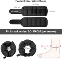 Sportneer Súlyzott Csuklópánt és Lábsúly, Állítható 0,9-4,5kg Súlyokkal 6