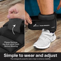 Sportneer Súlyzott Csuklópánt és Lábsúly, Állítható 0,9-4,5kg Súlyokkal 4
