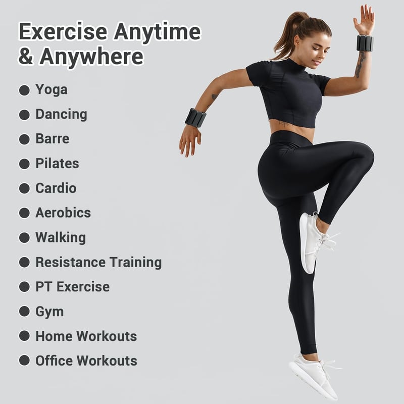 Sportneer Súlyzott Csuklósúly Szett 2 db (0,5 kg + 1 kg) Jóga Tánc Aerobik