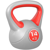 14 kg červená kettlebell SPORTNOW s ergonomickou rukoväťou na silový tréning a posilňovacie cvičenia v posilňovni 1