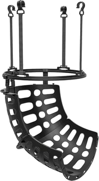 SPORTNOW Kosárlabda Visszadobó Rendszer 360° Forgatható Állítható Magasság Fekete - Black, Polypropylene (PP) 1