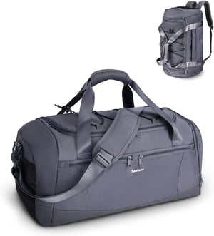 Sportsnew 38L fitness ruksak s pretincem za tenisice i mokrim pretincem - sivi