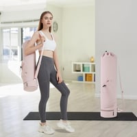 Sportsnew Jóga Táska Nedves Rekesszel - 68 cm Poliészter Edzőtáska Palacktartóval, Állítható Vállpánttal, Jógamatracokhoz, Pilateshez, 30L,  5