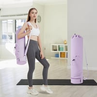 sportsnew Jóga Táska Nedves Rekesszel és Palacktartóval - Állítható Vállpánttal, 30L Kapacitás, Jógamatracokhoz és Pilates Edzéshez, Lila 5